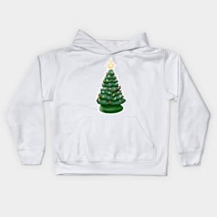 Vintage Christmas tree Kids Hoodie